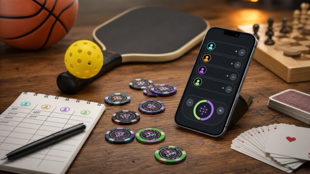 STUD chips and phone after a game
