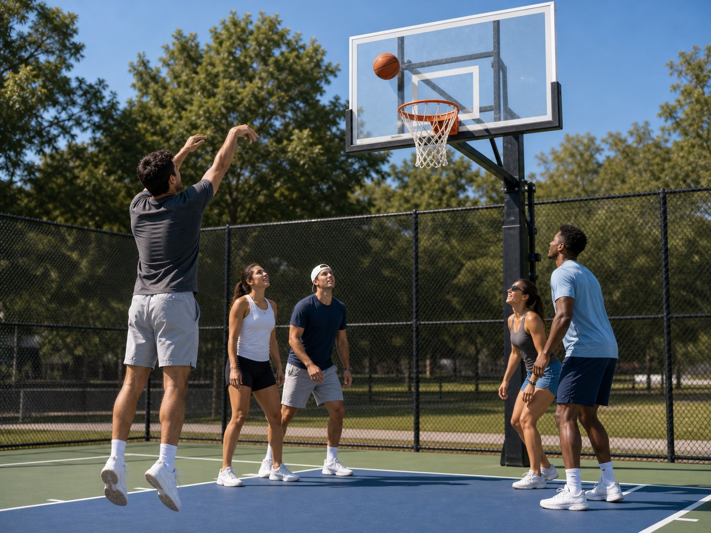 Bank shot call basketball challenge
