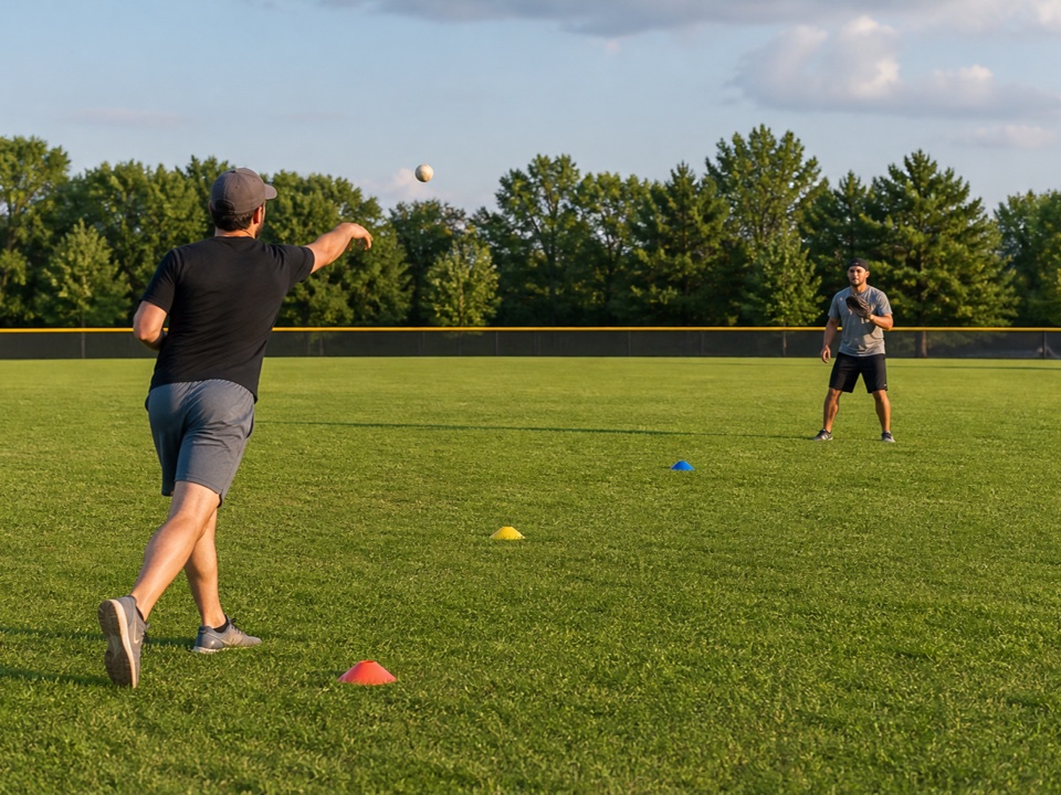 Long-Toss Distance Ladder activity preview