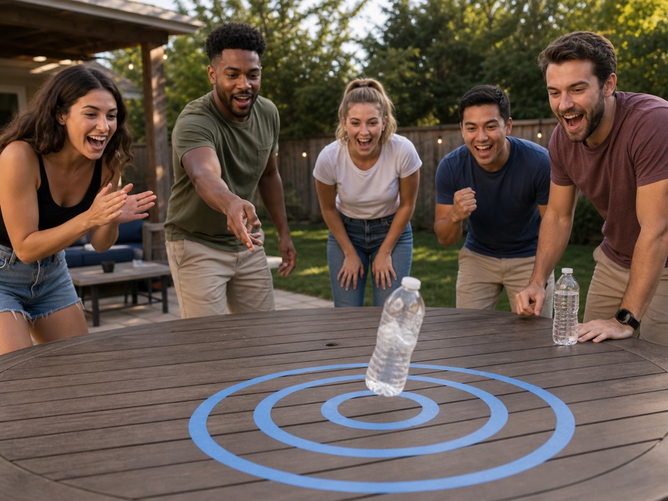 Bottle Flip Target Shootout activity preview