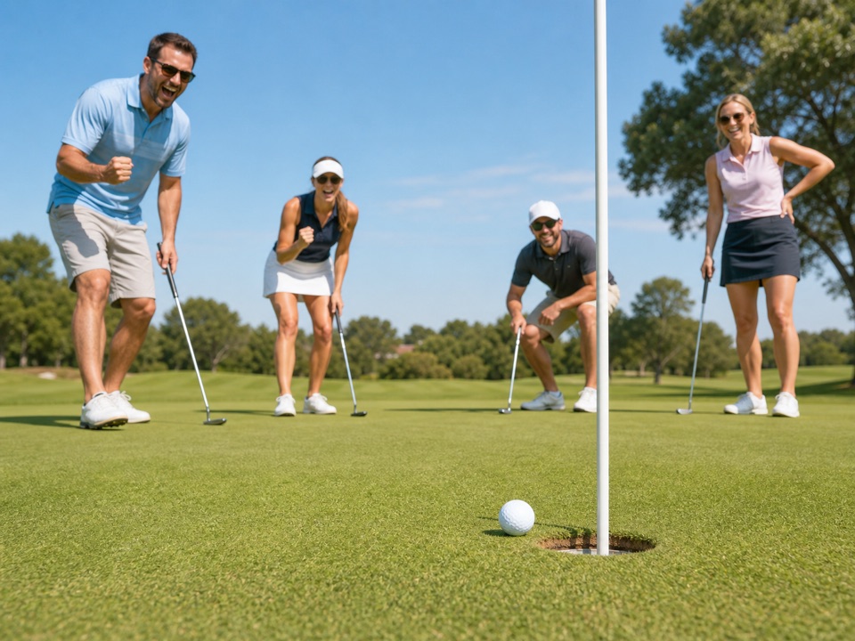 Closest to Cup Carryover activity preview - On every par 3, closest tee shot earns 1 challenge point. If nobody hits the green, the next par 3 is worth 2 challenge points.