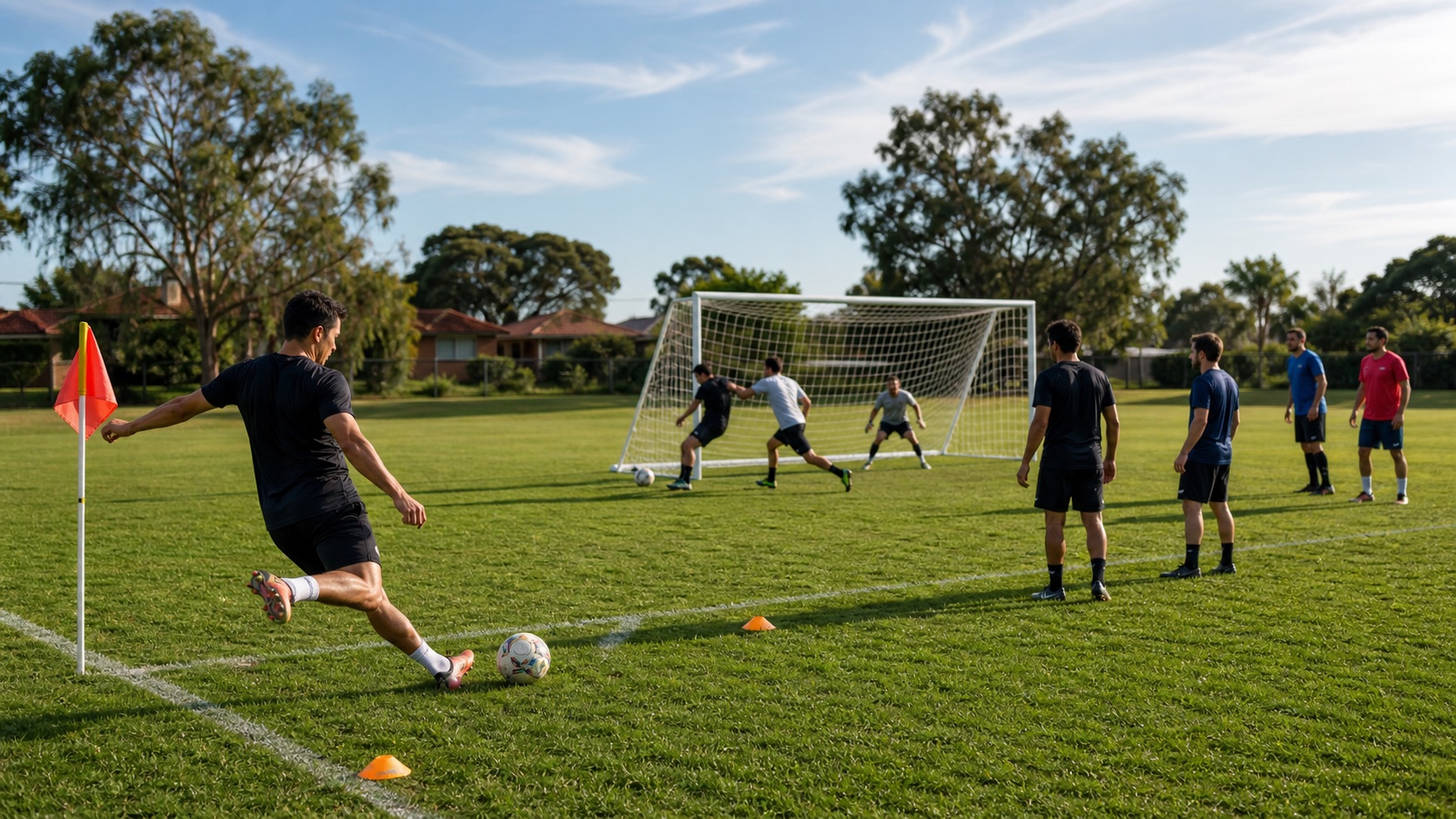 Corner Service + Finish activity preview - serve from the corner and finish the chance