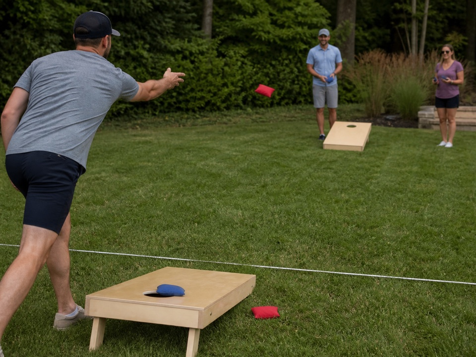 Foul-Line Freeze · Cornhole activity preview