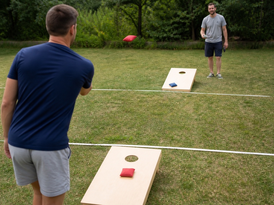 Guard Before Point · Cornhole activity preview