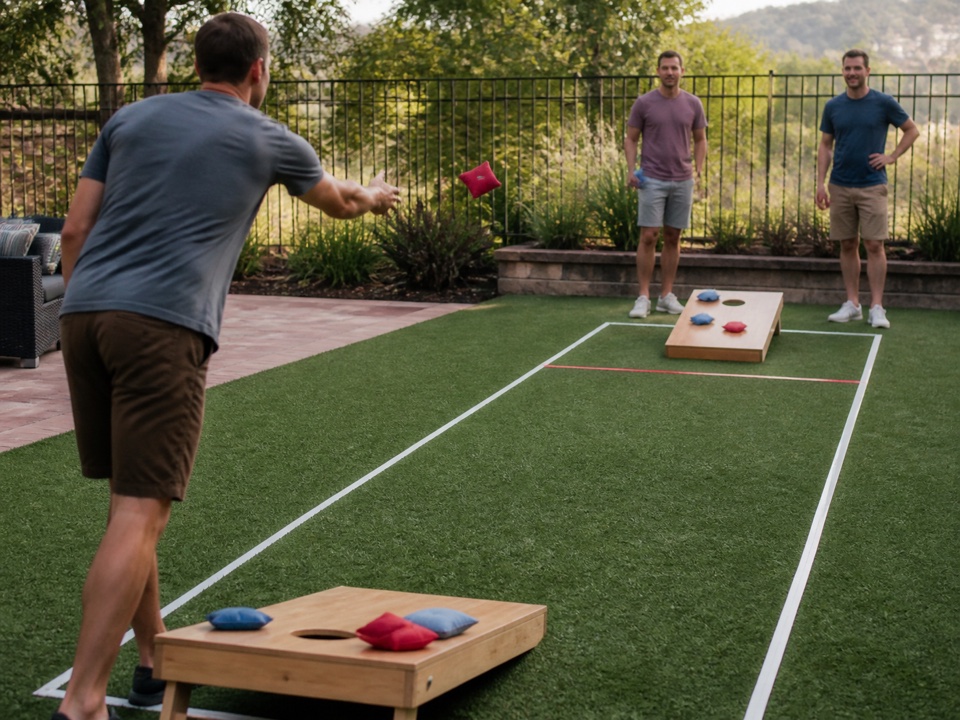 Short-Lane Precision · Cornhole activity preview