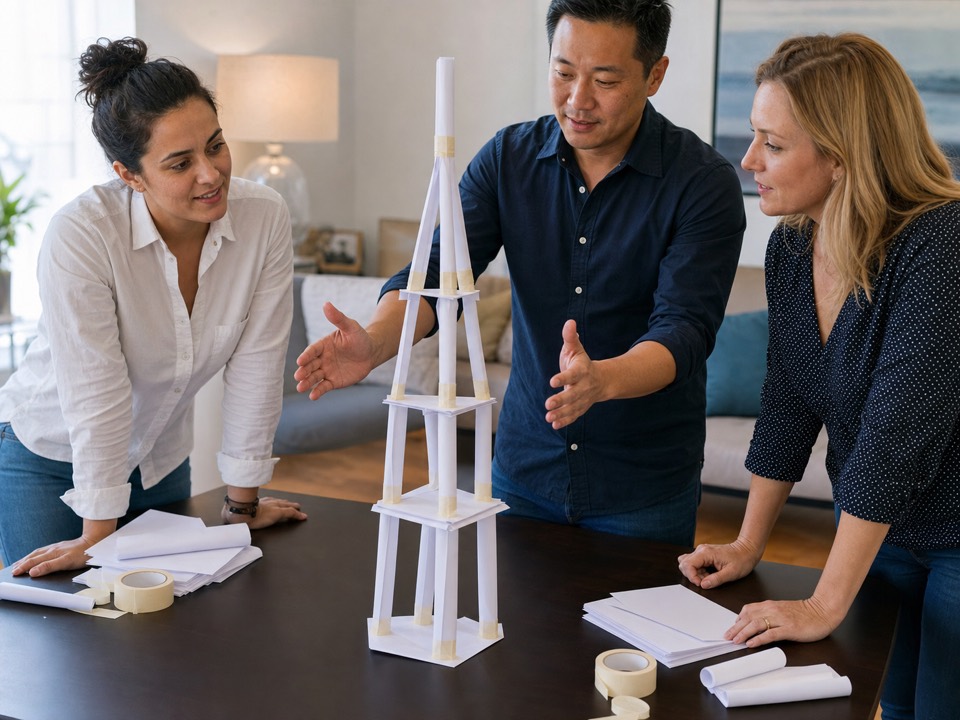 Paper Tower Studio activity preview