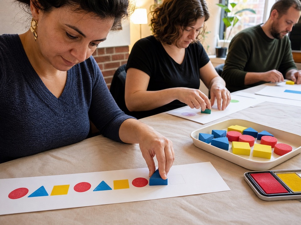 Pattern Stamp Race activity preview