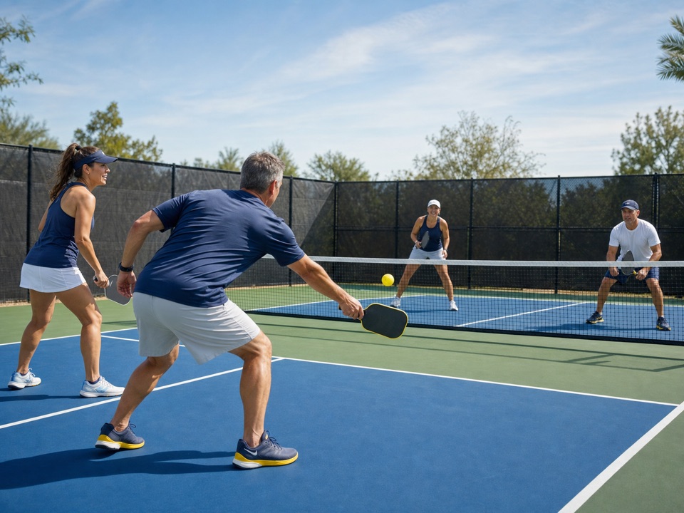 Pickleball fifth-shot reset race