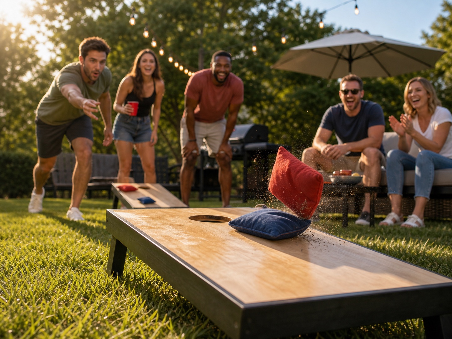 Knock-off bags cornhole game