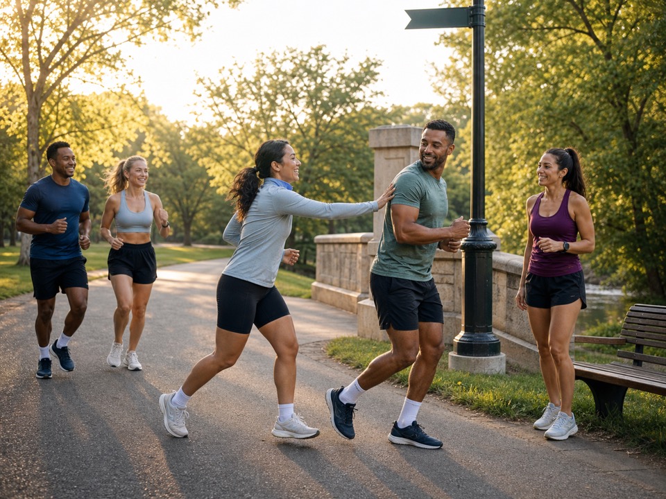 Landmark tempo tag run club game