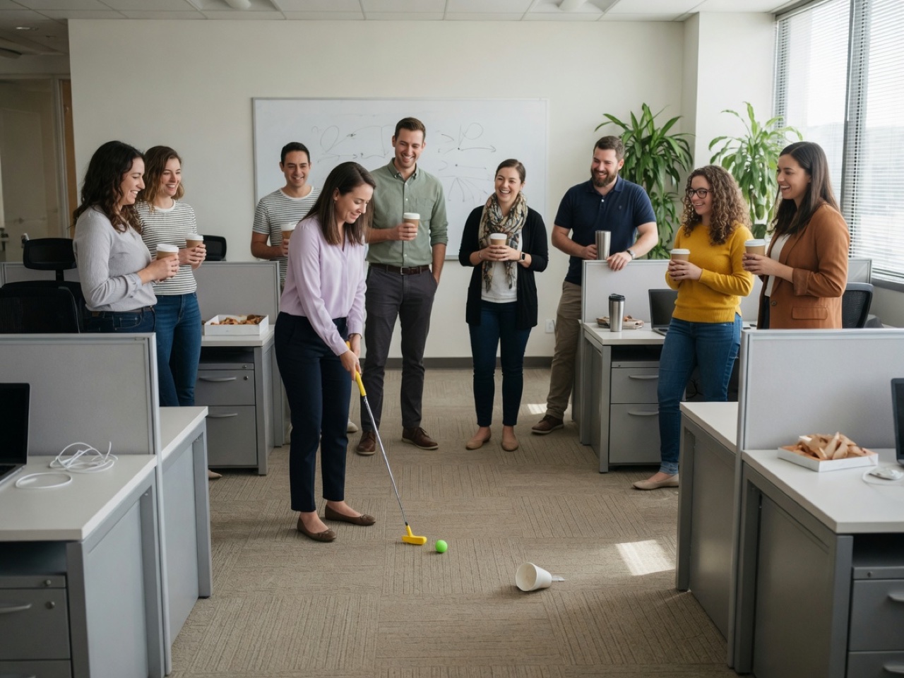 Standup-Meeting Sprint Putt activity preview