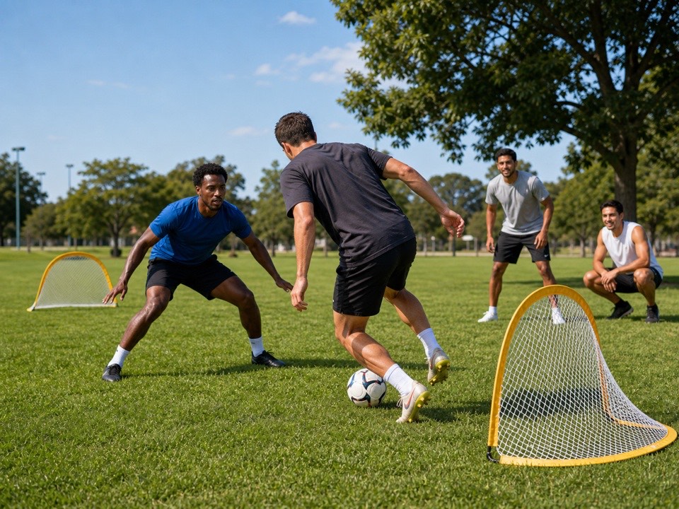 1v1 Mini-Goal Ladder activity preview - Play 1v1 games to 3 goals on mini goals. Winner climbs to next challenger.