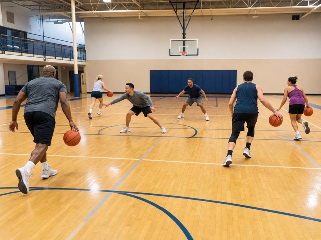 Sharks and Minnows Full-Court activity preview - Full-court dribble survival where caught minnows turn into sharks.