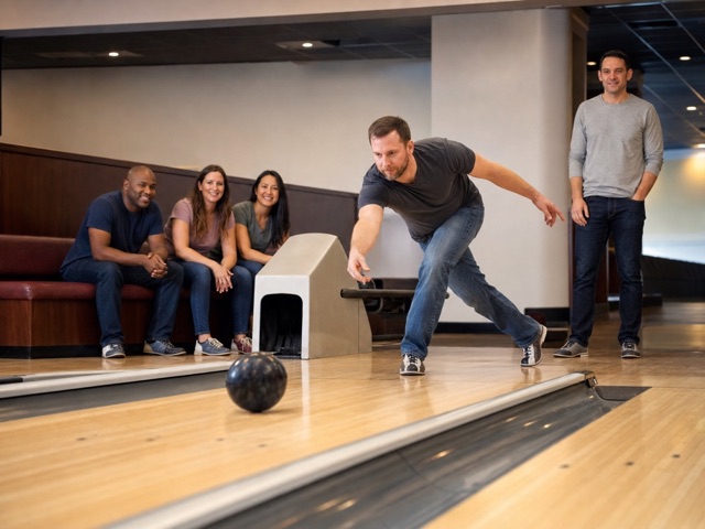 Roll-and-Sit Relay activity preview - Each bowler gets one frame before sitting, and the team total only counts if the order stays clean and the pace stays up. Best relay wins.