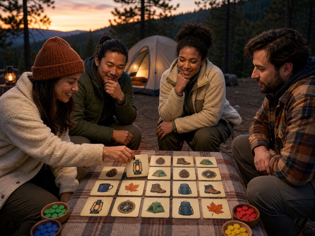 Campfire Memory Grid activity preview