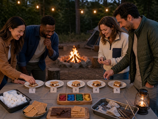 S'mores Judge activity preview - Build or describe s'mores combinations and vote on safe categories.