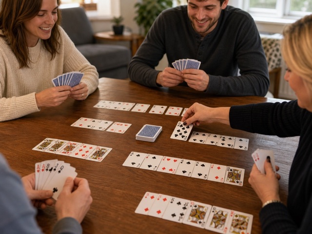 Contract Rummy Sprint activity preview - Play 4 escalating contracts instead of a full long session. Lowest total wins.