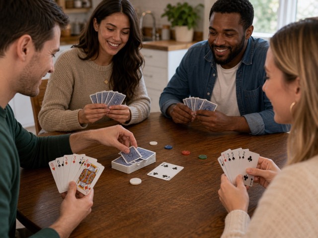 Five-Card Draw Classic Table activity preview - Play the classic draw: deal five cards each, then one draw round where each player swaps up to three cards. Best five-card hand at showdown wins the deal.
