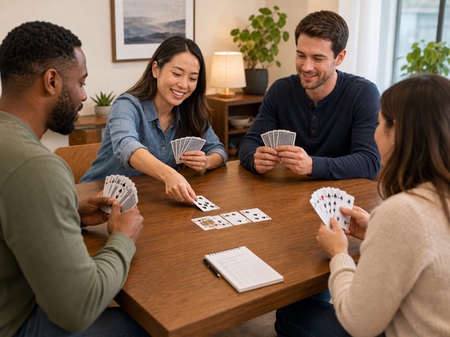 Spades to 150 activity preview - Play full 13-trick hands. First team to 150 wins.