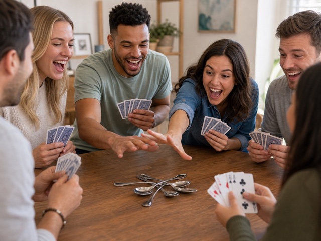Spoons Reaction Match activity preview - Play elimination rounds until one winner remains.