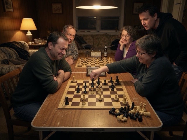 Antichess Round activity preview - Losing chess: forced captures, no check rules, empty army wins.