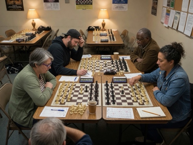 Rapid Mini-Tournament activity preview - Rated quads of four play three rapid rounds to crown a quad winner.