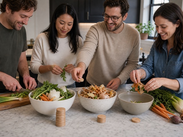 No-Waste Scrap Score activity preview - Reward thrifty cooking without waste games.