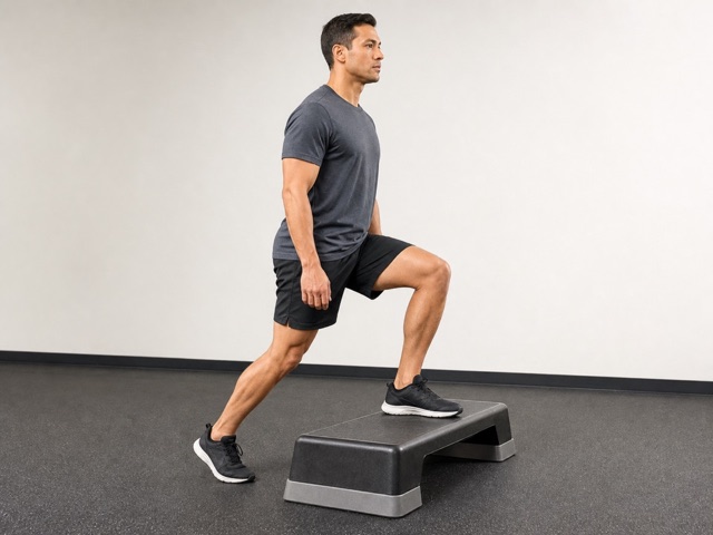Box Step-Up Streak activity preview - Hit the highest clean step-up total in 75 seconds. Most reps wins.