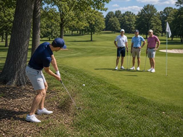 Recovery Shot Save-Par Game activity preview - Start from a bad lie, bunker, or short-side miss and score only whether the hole is turned into a save. Best save card wins.