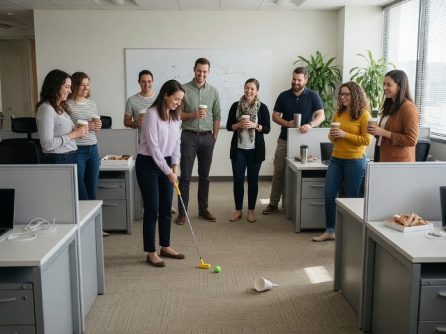 Standup-Meeting Sprint Putt activity preview