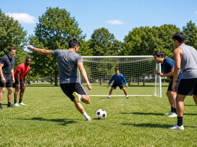 Penalty shootout soccer game