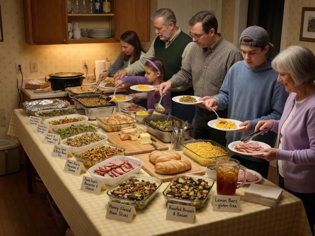 Potluck Party Process Sheet Round activity preview - Visible score sheet scores 1 process point.