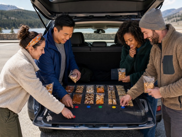 Snack Draft activity preview - Draft snack categories and vote on the best road-trip pick.