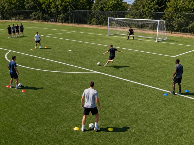 One-Touch Finish Four-Station Race activity preview - Individual one-touch finishing circuit across four service stations with a rotating keeper.