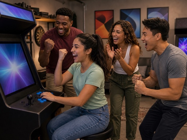 Arcade Choice Ladder activity preview - A short ladder where each round raises the decision pressure for arcades, rec rooms, and social venue groups.