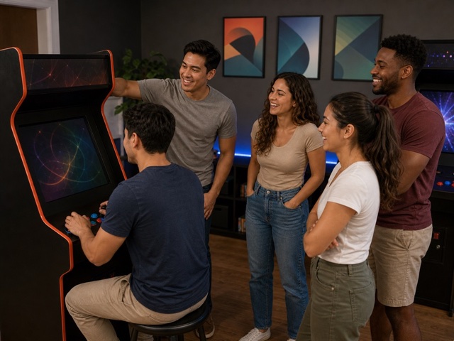 Arcade Rotation Relay activity preview - A rotating team round that keeps everyone involved for arcades, rec rooms, and social venue groups.
