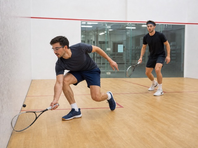 Service Box Around activity preview - Practice balanced squash serving.