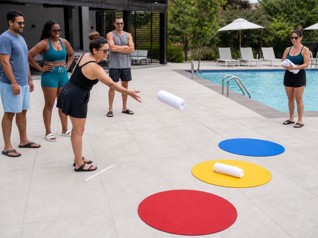 Towel Toss Bullseye activity preview