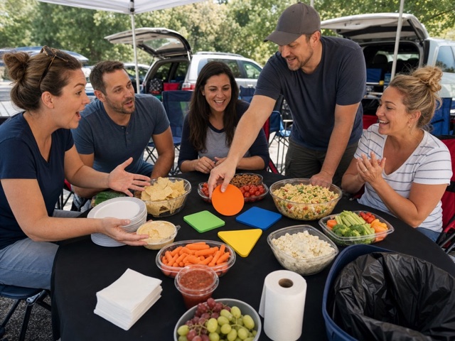 Grill Master Draft activity preview - Draft tailgate food roles and vote on the best pick without making grill safety part of the game.