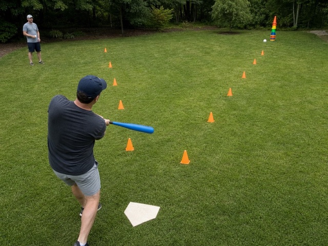 Foul-Pole Target activity preview - Practice wiffle ball line placement.