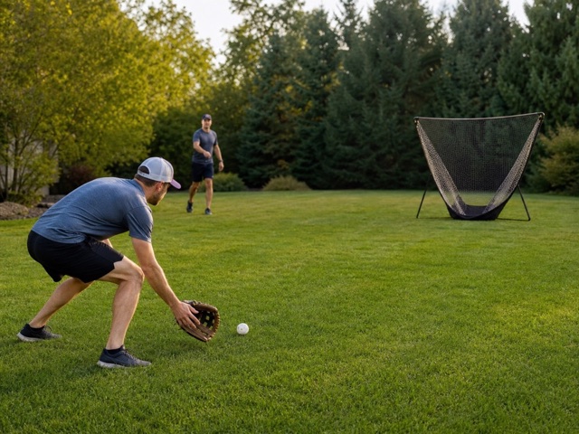 Grounder Clean-Up activity preview - Practice wiffle ball fielding with plastic-ball speed.