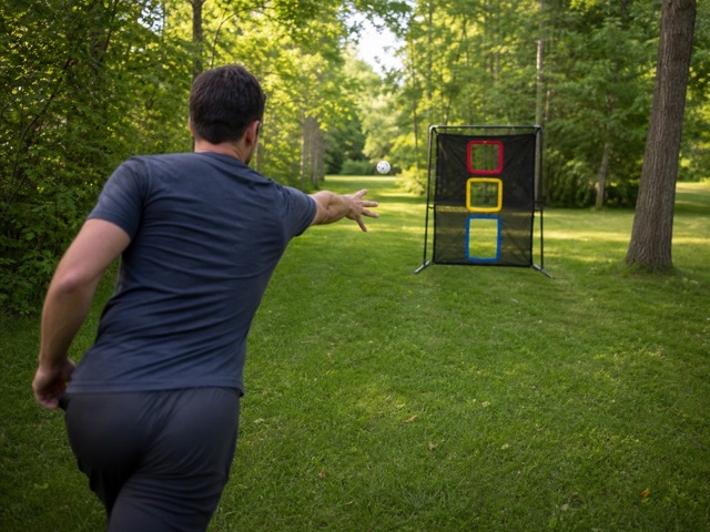 Pitcher's Target Ladder activity preview - Turn wiffle ball pitching into a ladder challenge.