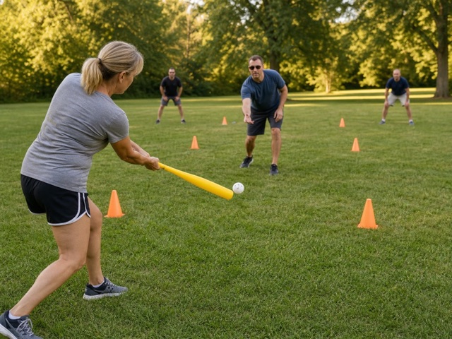 Plastic-Bat Pepper activity preview - Turn wiffle ball contact into a safe pepper-style game.