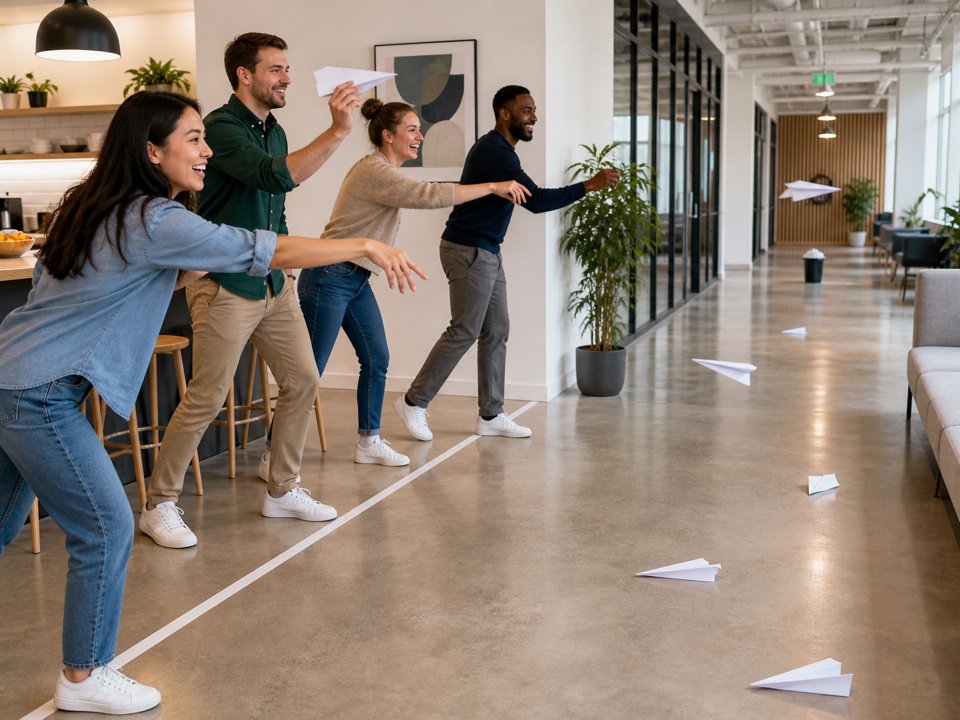 Paper Plane Distance Match activity preview