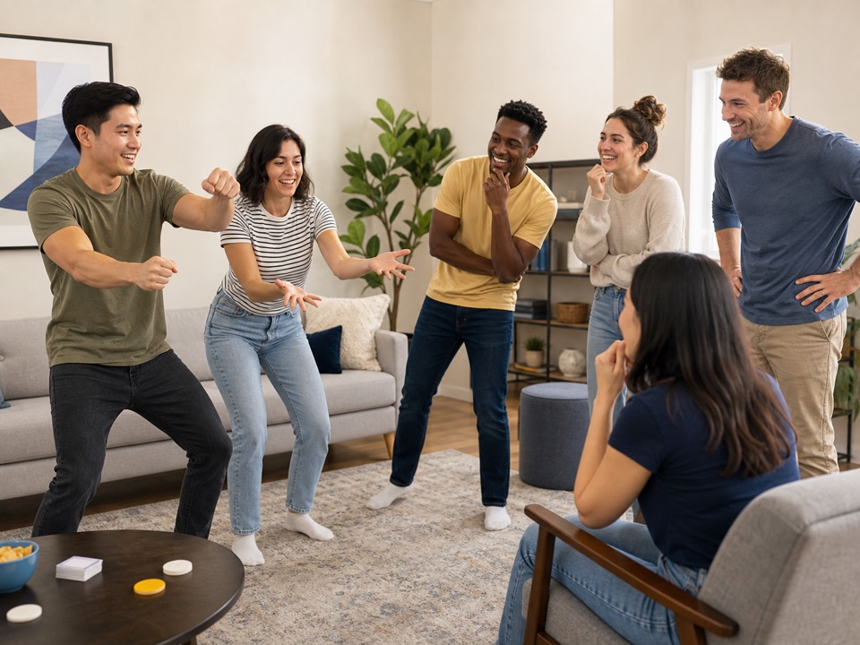 Reverse Charades Relay
