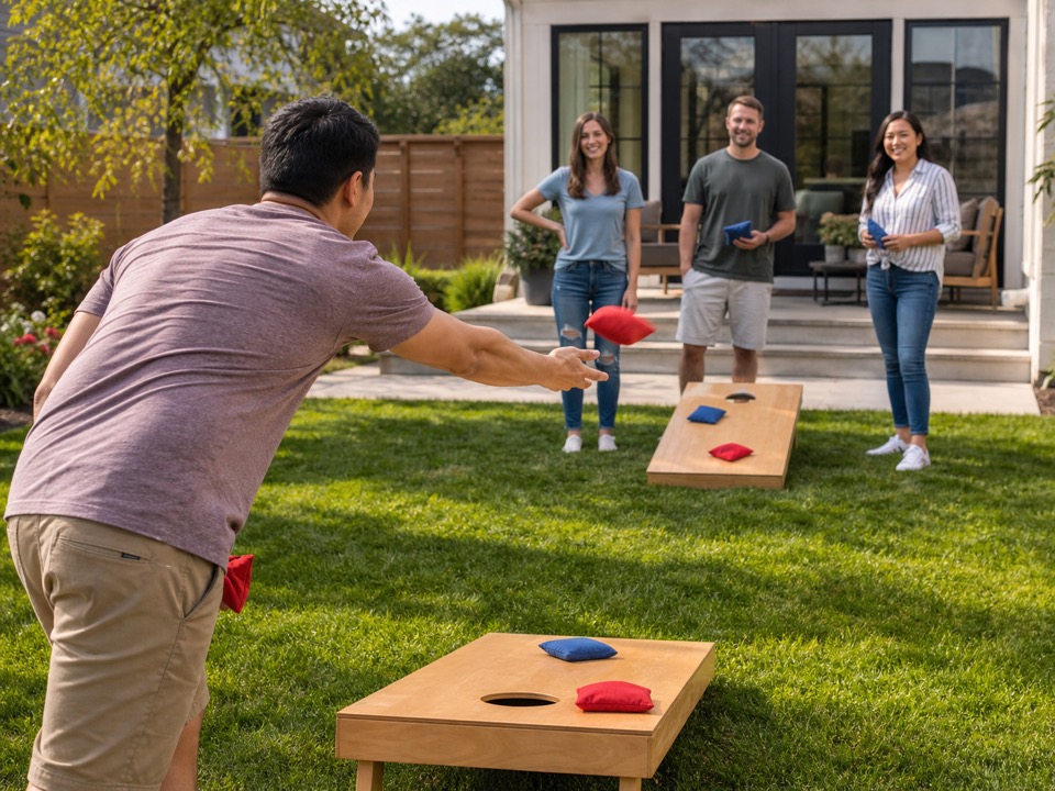 Short-board bags cornhole game
