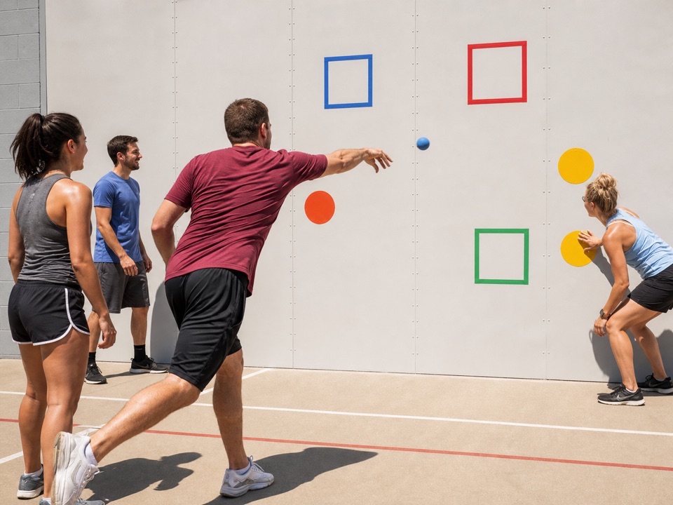 Wall Bounce Catch Duel activity preview
