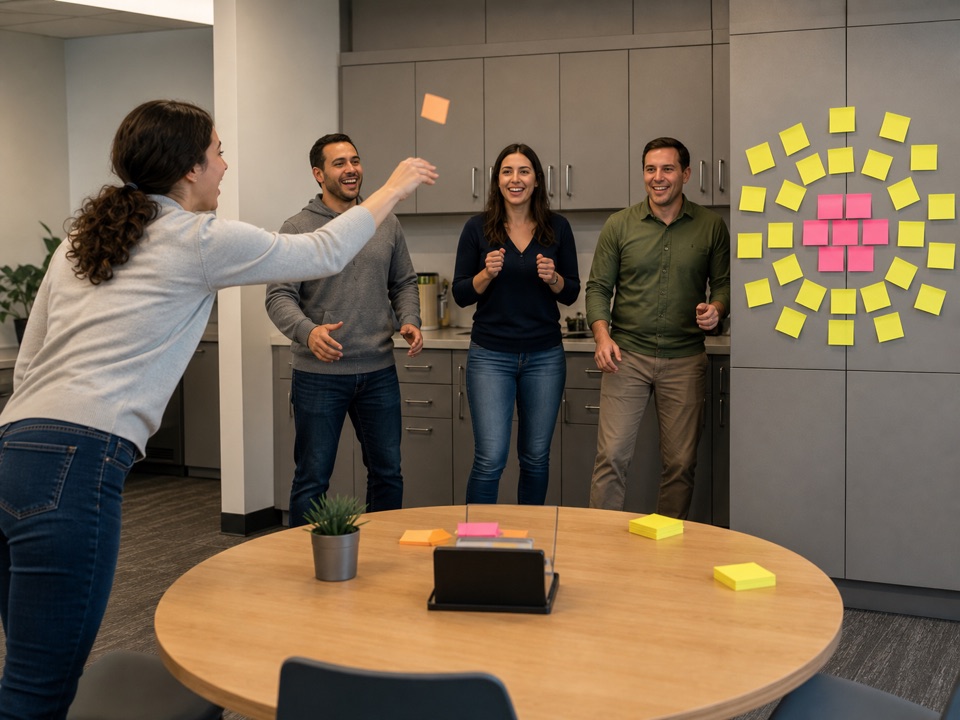 Sticky Note Target Toss activity preview