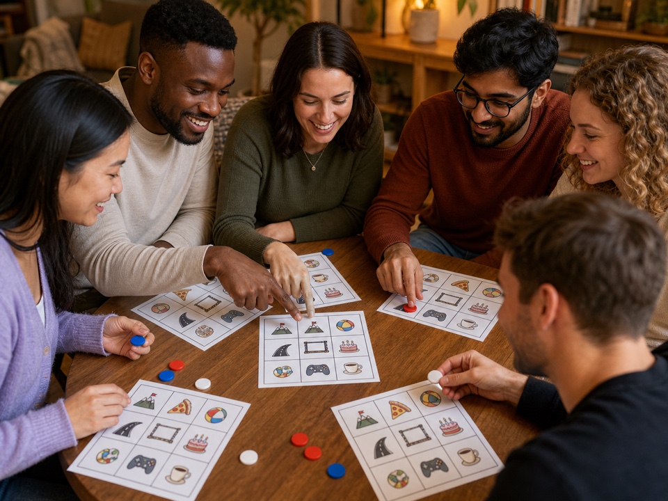 Shared Memory Bingo activity preview