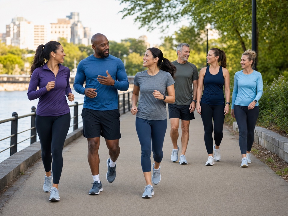 Talk-test pace ladder run club game